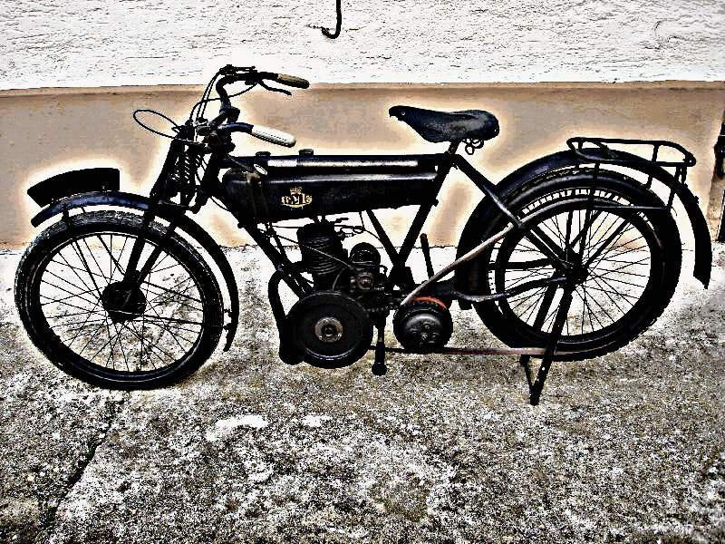 1925 Levis motorbike A4 Photo Print