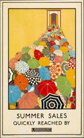 1925 Summer Sales London Advert A4 Photo Print
