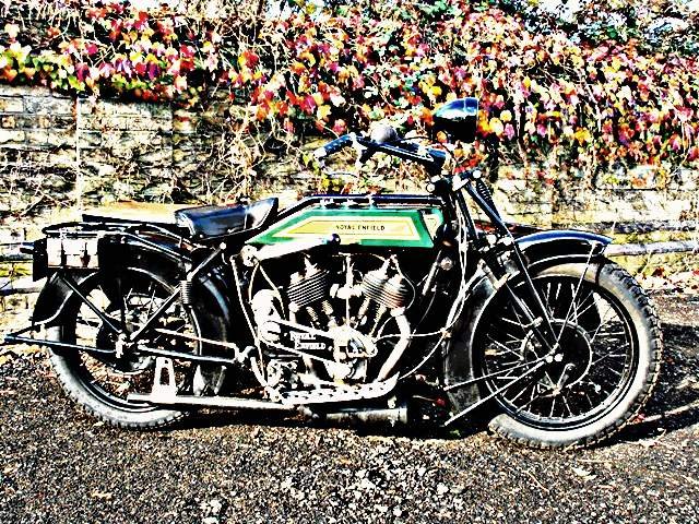 1925 royal enfield motorbike A4 Photo Print