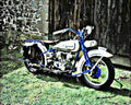 1926 Harley Modelj motorbike A4 Photo Print