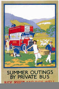 1926 Summer Outings London Vintage Advert A4 Photo Print