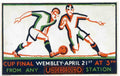 1927 Cup Final London Advert A4 Photo Print