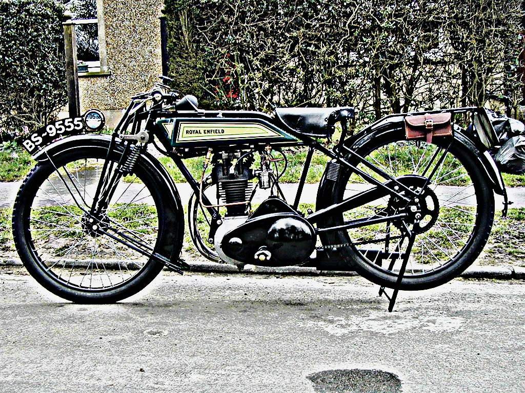 1927 Royal Enfield motorbike A4 Photo Print