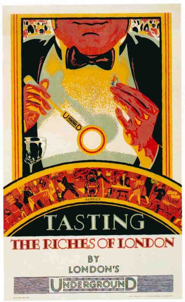 1927 Tasting The Riches London Vintage Advert A4 Photo Print