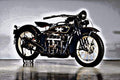 1928 Henderson K Deluxe motorbike A4 Photo Print