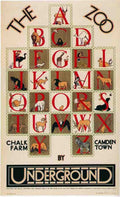 1928 Zoo Alphabet London Advert A4 Photo Print