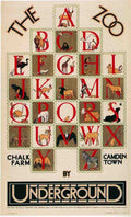 1928 Zoo Alphabet London Vintage Advert A4 Photo Print