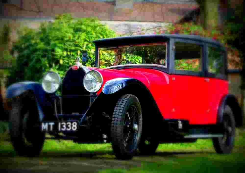 1929 Bugatti Type 44 Saloon Vanvooren A4 Photo Print
