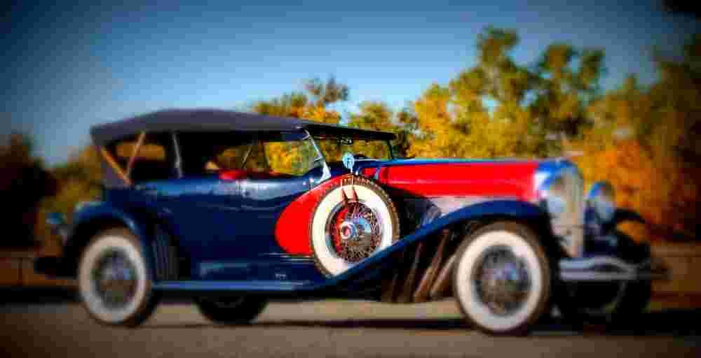 1929 Duesenberg Model J Dual Cowl Phaeton LeBaron A4 Photo Print