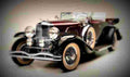 1929 Duesenberg Model SJ Dual Cowl Phaeton LeBaron A4 Photo Print