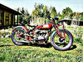 1929 Indian Scout 101 motorbike A4 Photo Print
