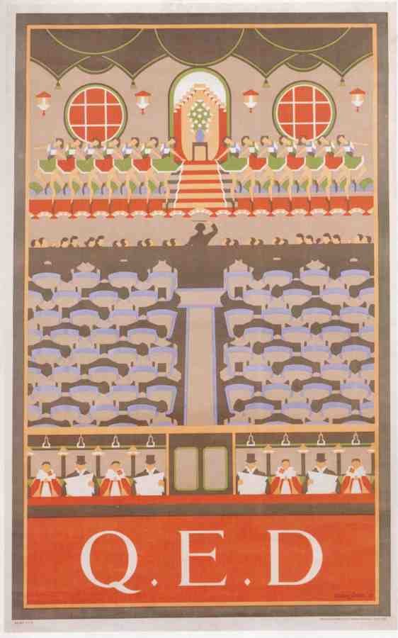 1929 Qed London Advert A4 Photo Print