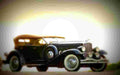 1929 duesenberg model j 270 dual cowl phaeton lebaron derham blue j A4 Photo Print