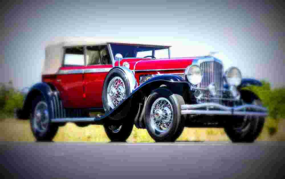 1929 duesenberg model j 355 convertible sedan murphy A4 Photo Print