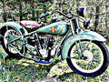 1929 henderson excelsior motorbike A4 Photo Print