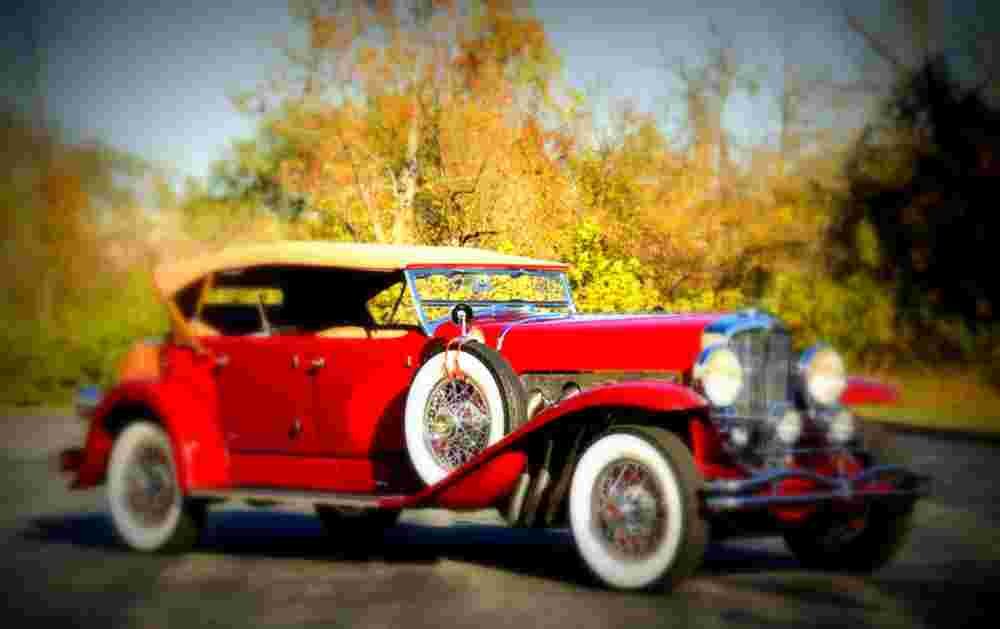 1930 Duesenberg Model J237 Dual Cowl Phaeton A4 Photo Print