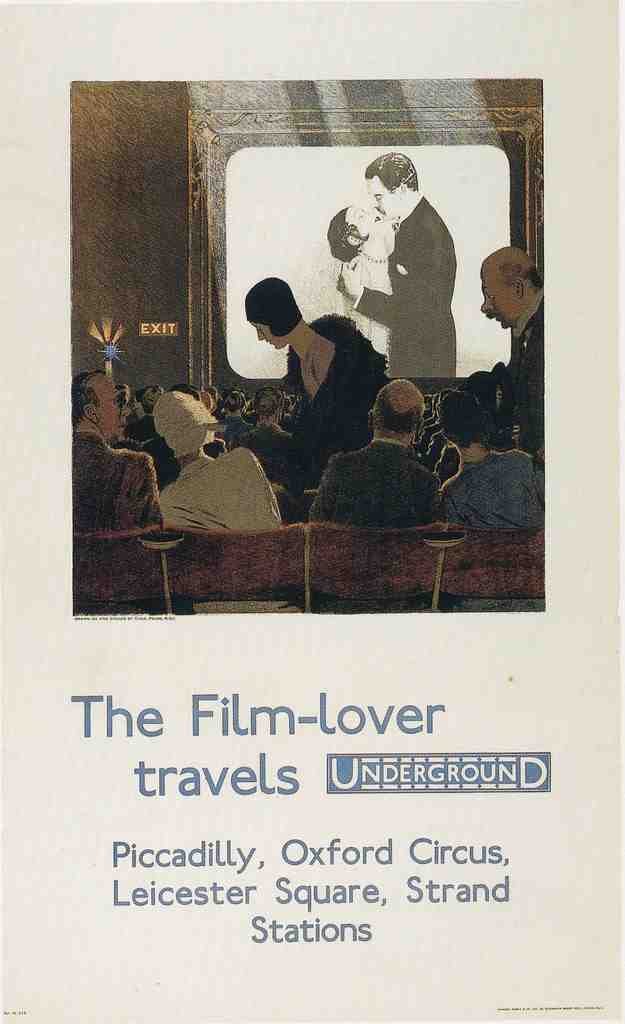 1930 Film Lover London Vintage Advert A4 Photo Print