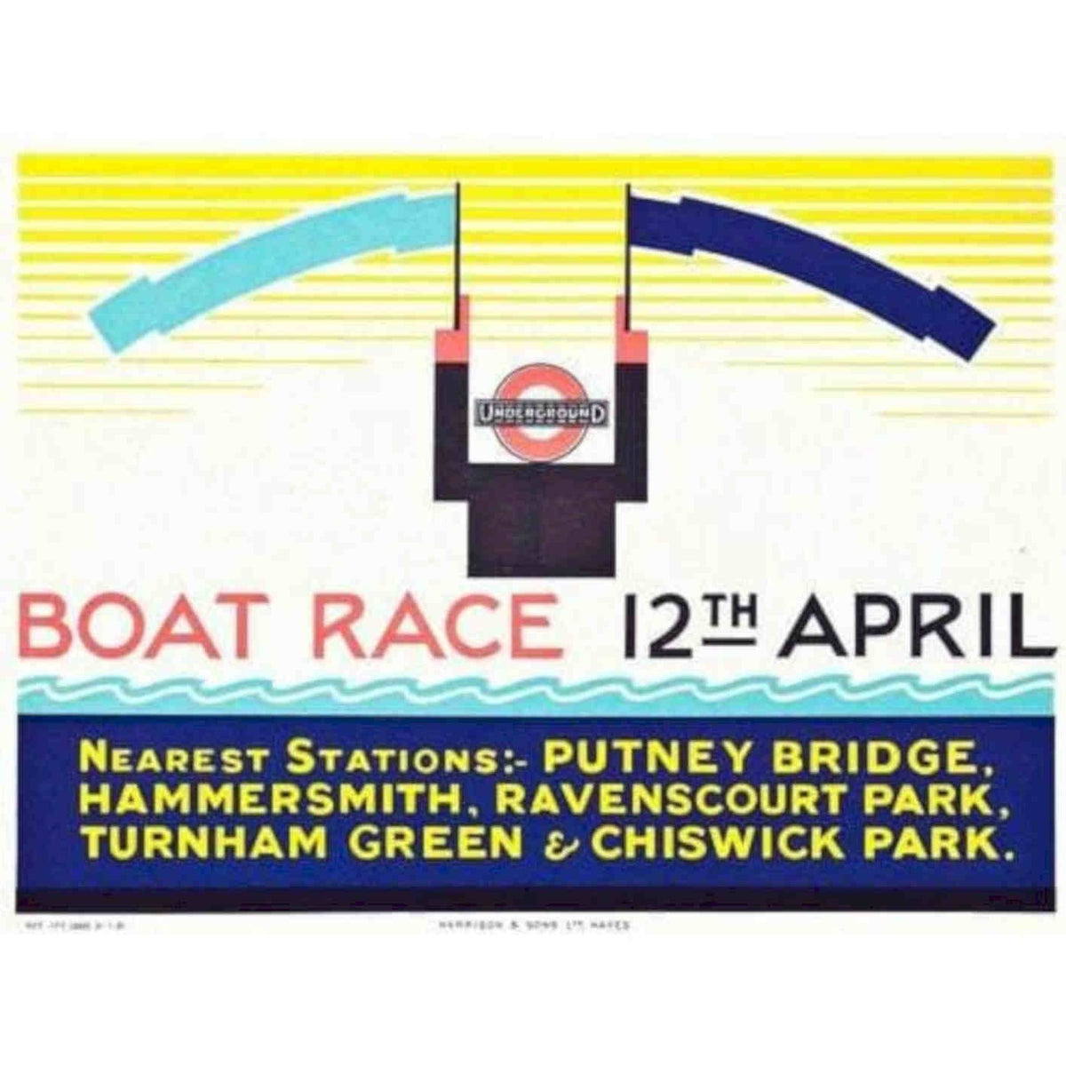 1930 Oxford Cambridge University Boat Race Pri Vintage Retro Advert Poster A4 P