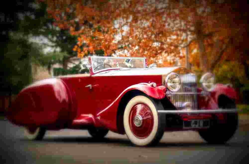 1930 Rolls Royce Phantom II Torpedo Sports Barker A4 Photo Print