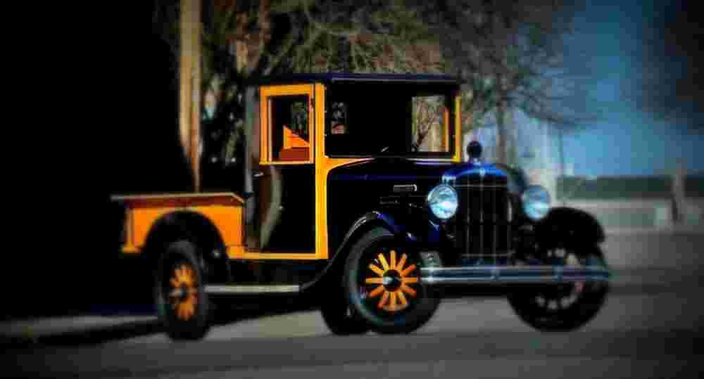 1930 Rugby S4 Closed Cab Express A4 Photo Print