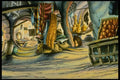 193018 Bazaar Interior (rugs, Produce, Etc.) A4 Photo Print