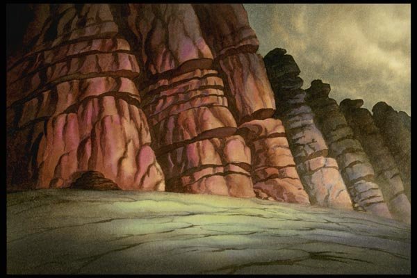 193037 Strange Red Rock Cliff Formations A4 Photo Print