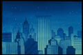 193053 City Buildings In Light blue A4 Photo Print