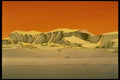 193054 Desert Escarpment, Orange And Stone Color A4 Photo Print