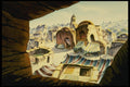 193057 View Out Window To Arabian style Settlement Of Stone Buildings A4 Photo Print