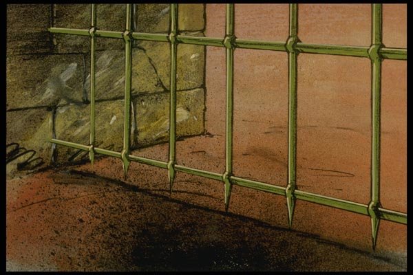 193064 Larger View Of Iron Barrier A4 Photo Print
