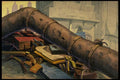 193084 Old Rusty Pipe And General Trash A4 Photo Print