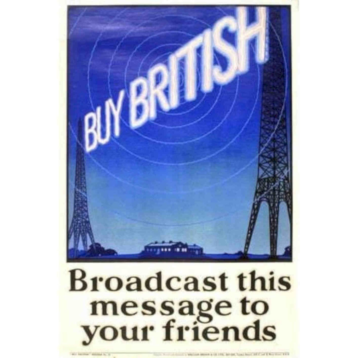 1930s Buy British 1 Rk 774 Vintage Retro Advert Poster A4 Photo Print