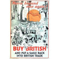 1930s Buy British 10 Rk 976 Vintage Retro Advert Poster A4 Photo Print