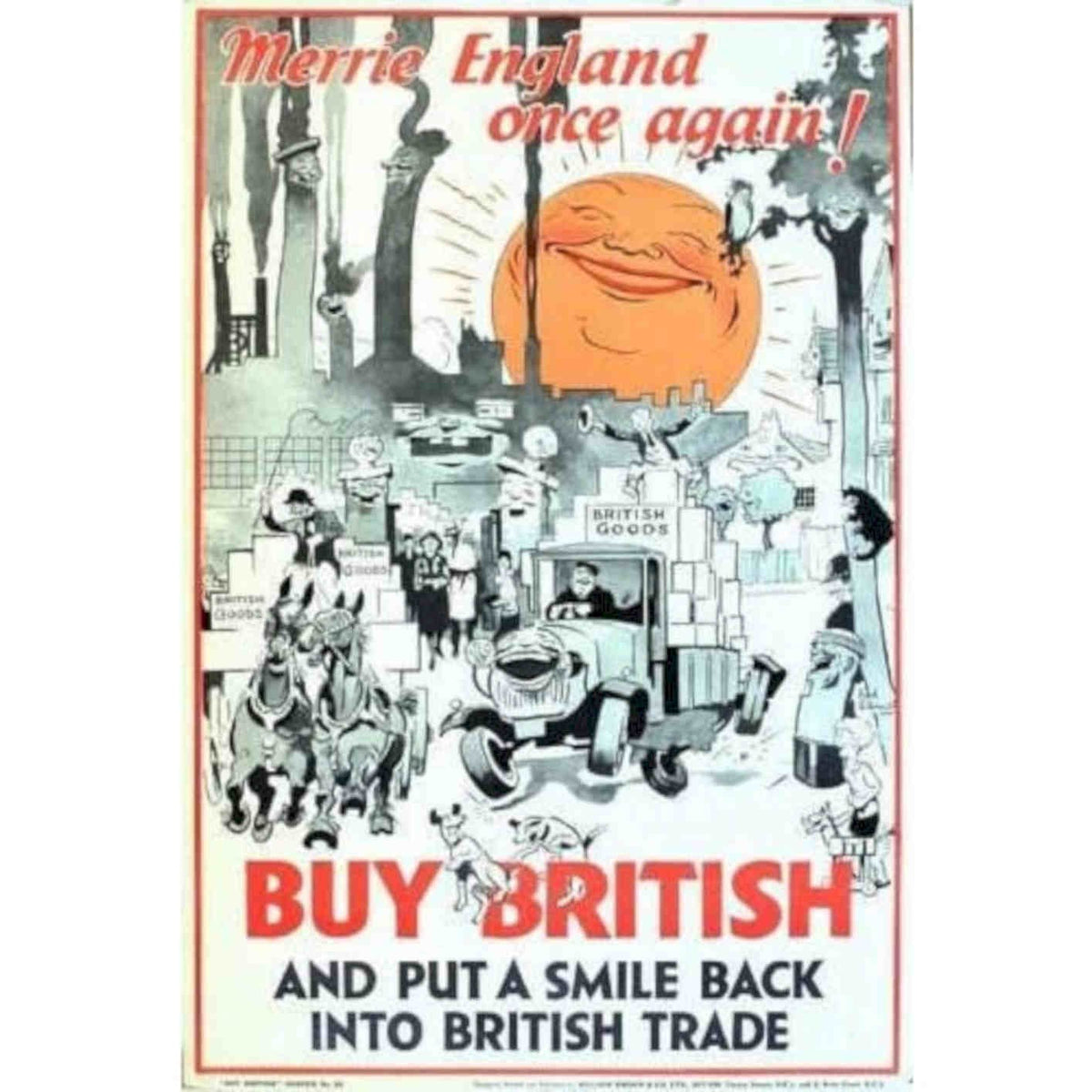 1930s Buy British 10 Rk 976 Vintage Retro Advert Poster A4 Photo Print