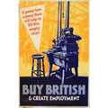 1930s Buy British 11 Rk 809 Vintage Retro Advert Poster A4 Photo Print