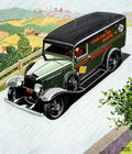 1930s Delivery Van Vintage Retro Advert Ads A4 Photo Print