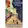 1930s Southern Railway Royal Tunbridge Wells Poste Vintage Retro Advert Poster 