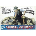 1930s Uk National Government Election V Vintage Retro Advert Poster A4 Photo Pr