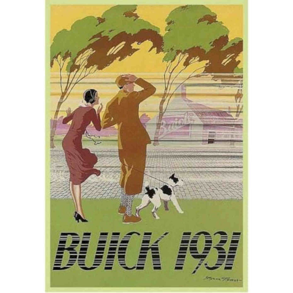 1931 Buick Automobile Advertisement Vis Vintage Retro Advert Poster A4 Photo Pr
