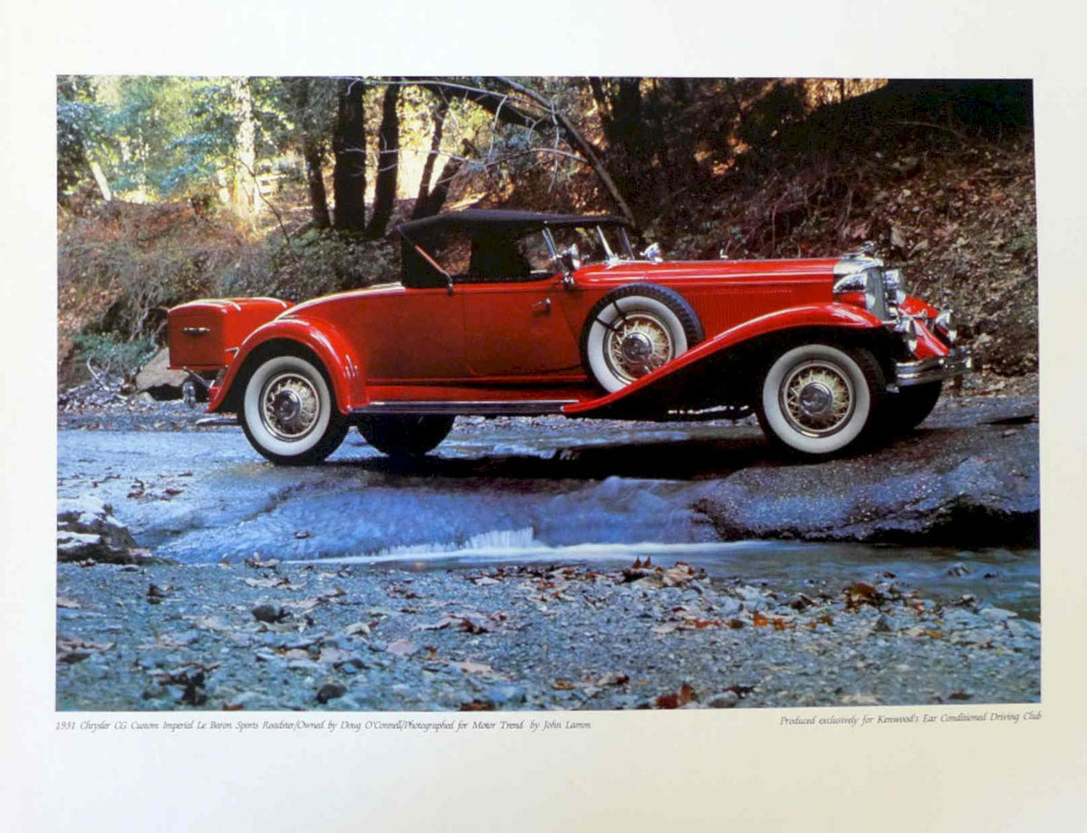 1931 Chrysler Six Vintage Retro Advert Poster A4 Photo Print