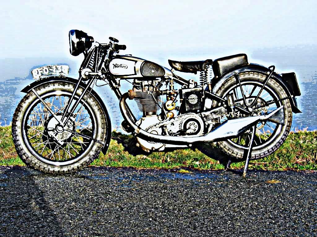 1931 Norton Model 18 motorbike A4 Photo Print