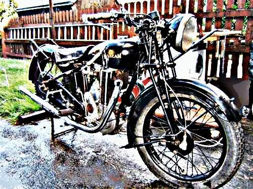 1931 Sunbeam Model9 motorbike A4 Photo Print