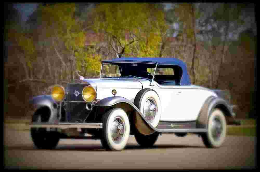 1931 cadillac v 12 roadster A4 Photo Print