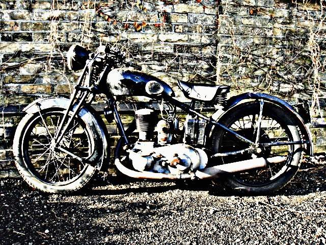 1931 sunbeam lion motorbike A4 Photo Print