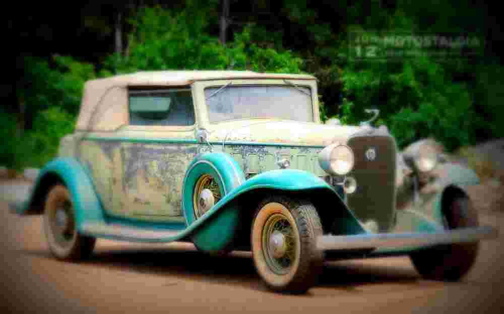 1932 Cadillac V12 Victoria Convertible A4 Photo Print