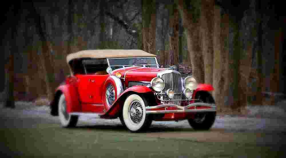 1932 Duesenberg Model J Dual Cowl Phaeton in the style of LaGrande A4 Photo Print