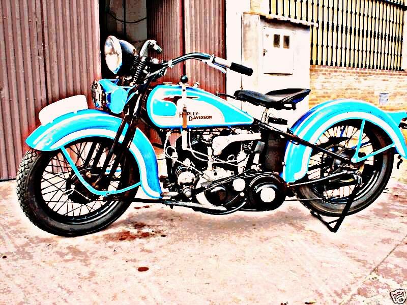 1932 Harley R32 motorbike A4 Photo Print
