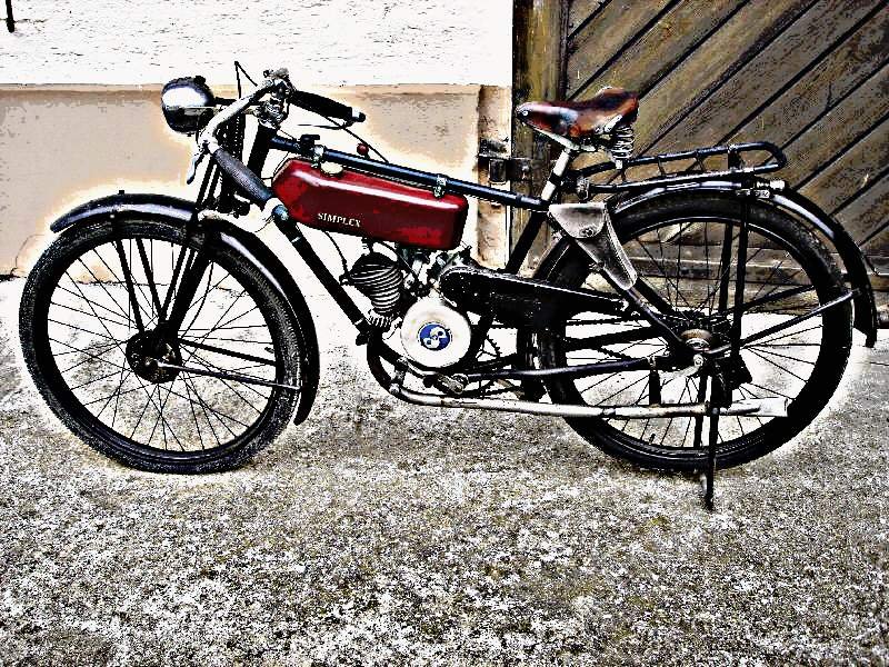 1932 Simplex Amsterdam motorbike A4 Photo Print