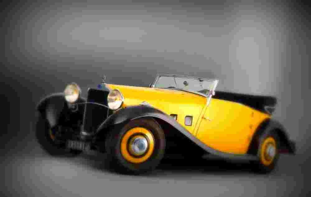 1933 Delage D8 S Cabriolet Pourtout A4 Photo Print