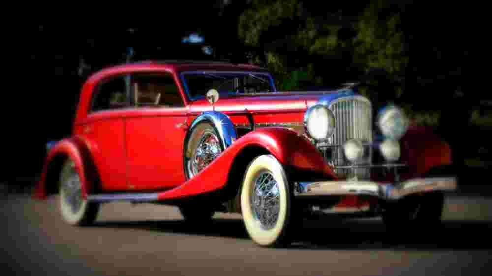 1933 Duesenberg Model J Sunroof Berline Franay A4 Photo Print